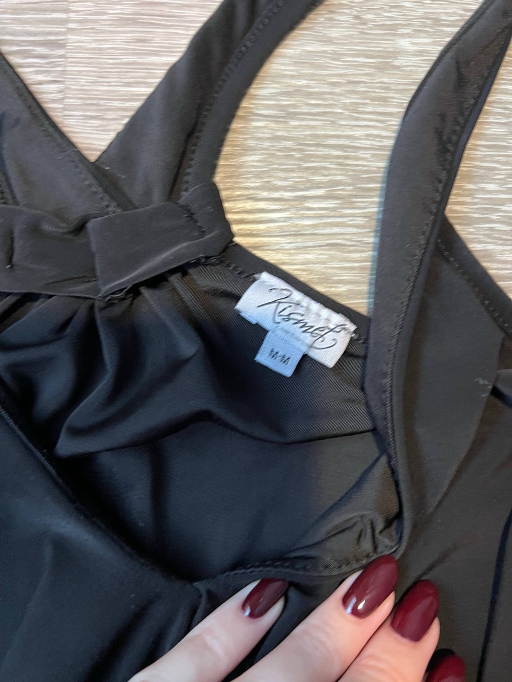 Y2K Black Ruffle Racerback Tank - Picture 2 of 5